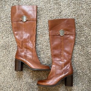Leather high top boots. Amazing condition never worn!